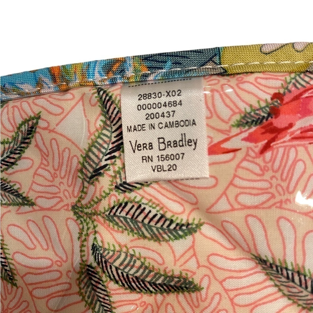 Vera Bradley Hanging Accessory Organizer Travel Bag Jewelry Rain Forest Canopy - Picture 12 of 14